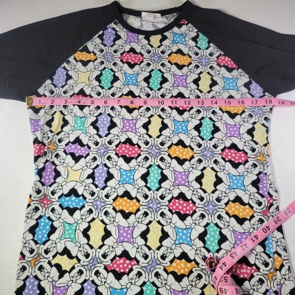 Set of 2Disney Mickey & Minnie Mouse LuLaRoe Raglan Shirts Size Small - Picture 12 of 16